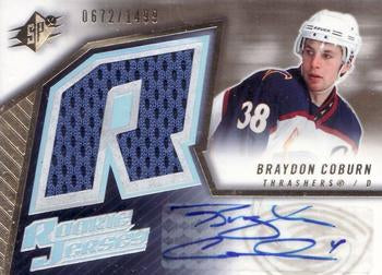 #181 Braydon Coburn - Atlanta Thrashers - 2005-06 SPx Hockey