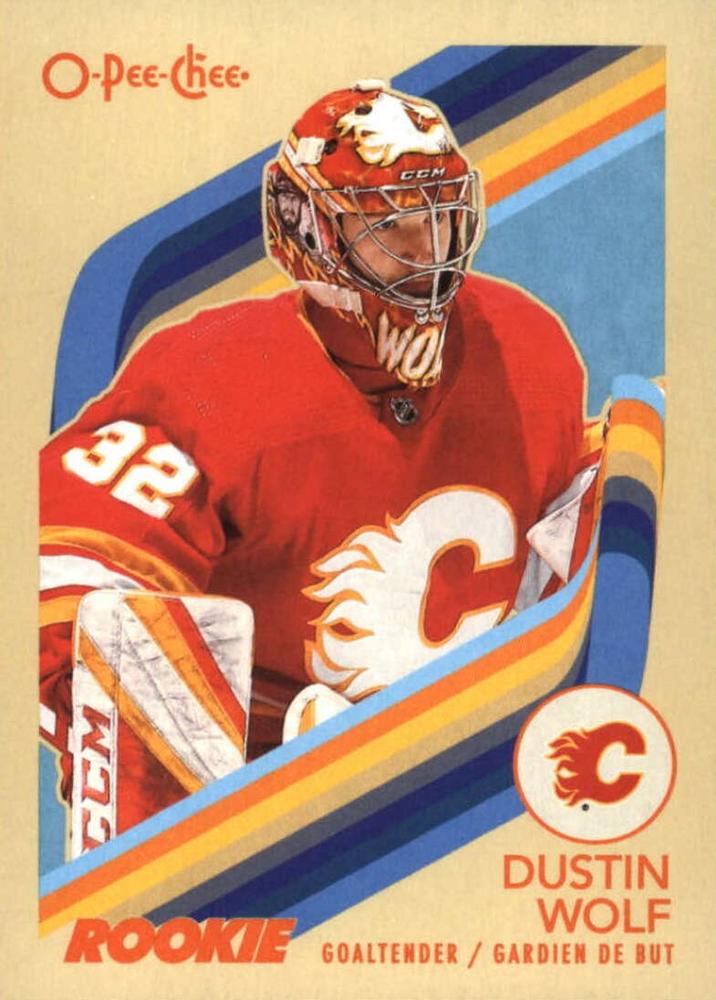 #574 Dustin Wolf - Calgary Flames - 2023-24 O-Pee-Chee - Retro Hockey