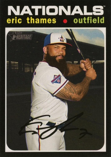 #577 Eric Thames - Washington Nationals - 2020 Topps Heritage Baseball