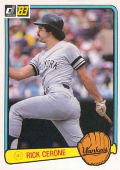 #577 Rick Cerone - New York Yankees - 1983 Donruss Baseball