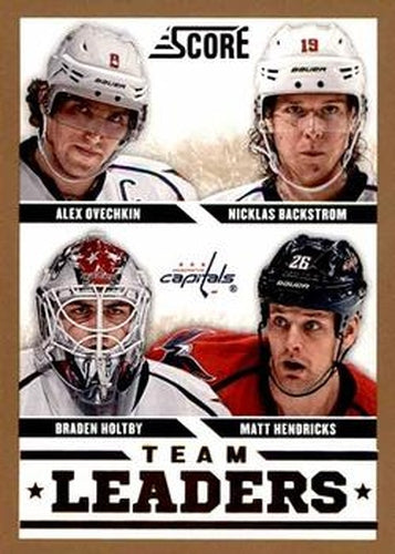 #579 Alex Ovechkin / Braden Holtby / Matt Hendricks / Nicklas Backstrom - Washington Capitals - 2013-14 Score - Gold Hockey