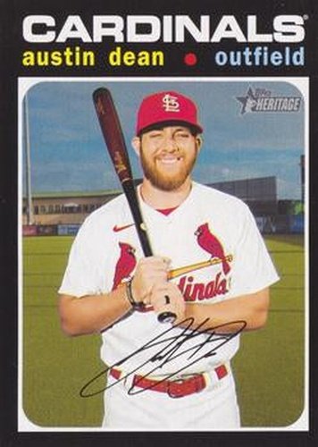 #579 Austin Dean - St. Louis Cardinals - 2020 Topps Heritage Baseball