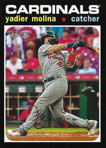#579b Yadier Molina - St. Louis Cardinals - 2020 Topps Heritage Baseball