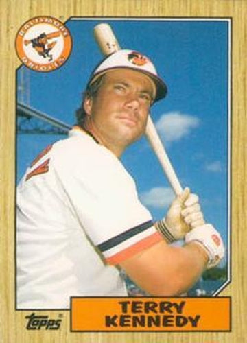 #57T Terry Kennedy - Baltimore Orioles - 1987 Topps Traded Baseball
