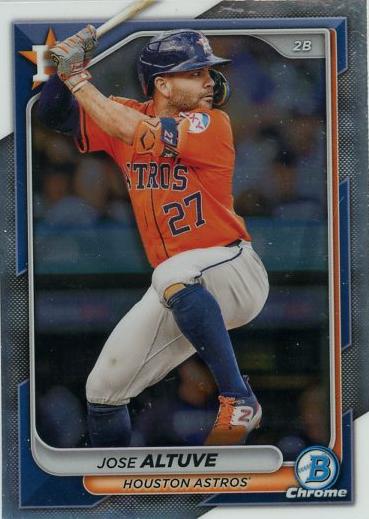 #57 Jose Altuve - Houston Astros - 2024 Bowman Chrome Baseball