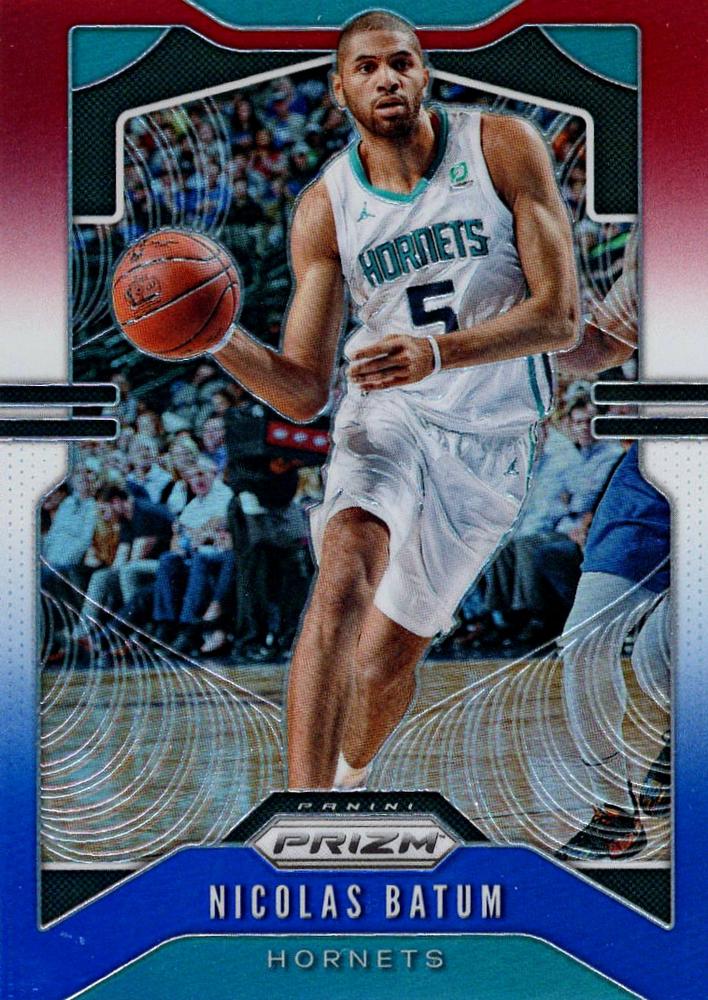 #57 Nicolas Batum - Charlotte Hornets - 2019-20 Panini Prizm - Prizms Red White and Blue Basketball