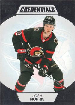 #57 Josh Norris - Ottawa Senators - 2022-23 Upper Deck Credentials Hockey