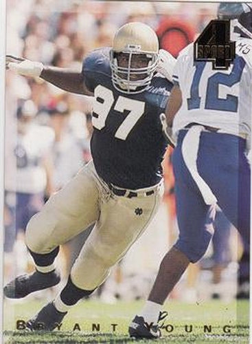 #57 Bryant Young - Notre Dame Fighting Irish / San Francisco 49ers - 1994 Classic Four Sport