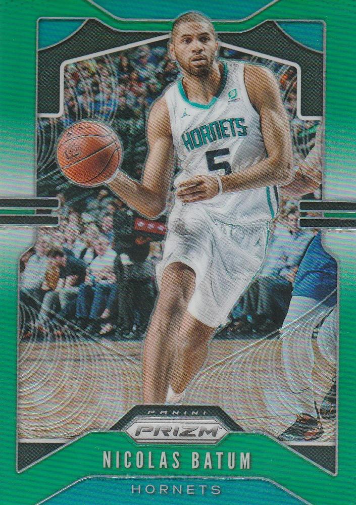 #57 Nicolas Batum - Charlotte Hornets - 2019-20 Panini Prizm - Prizms Green Basketball