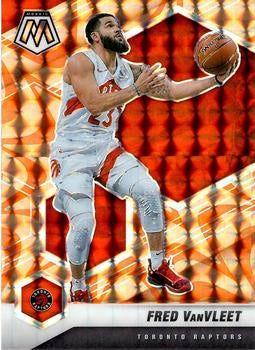 #57 Fred VanVleet - Toronto Raptors - 2020-21 Panini Mosaic - Mosaic Reactive Orange Basketball