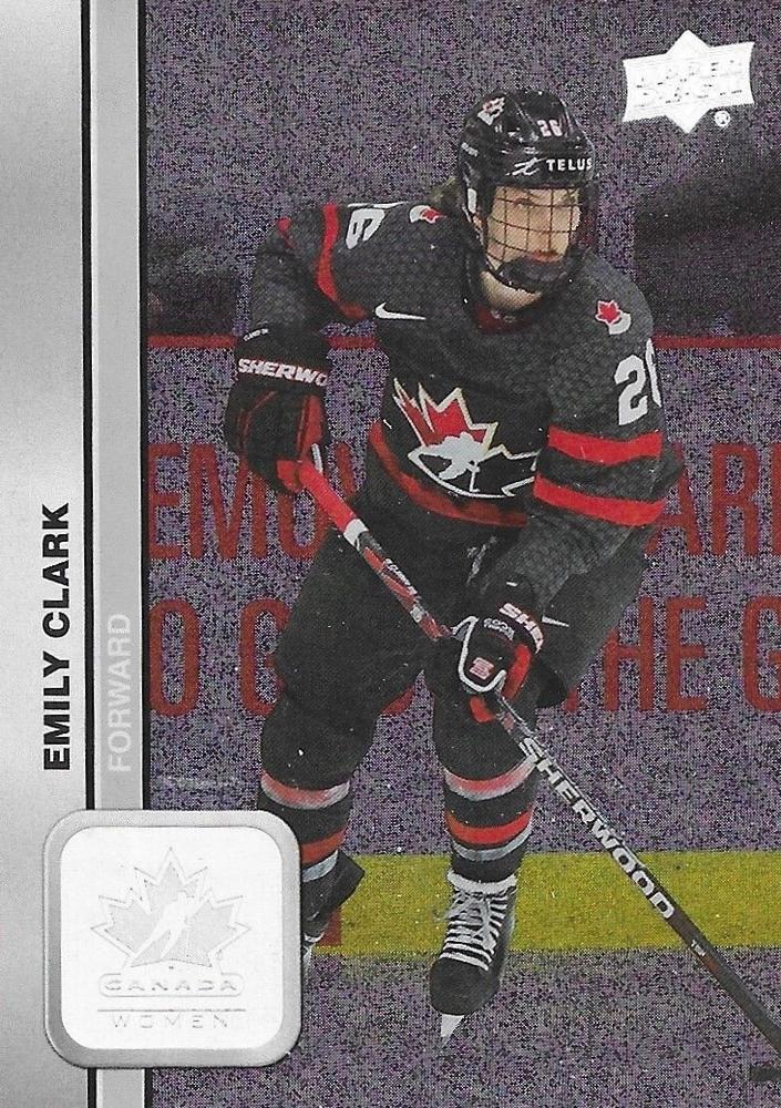 #57 Emily Clark - Canada - 2023 Upper Deck Team Canada Juniors - Patterned Foilboard Hockey