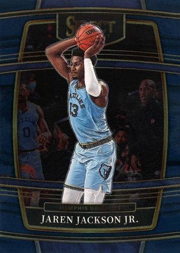 #57 Jaren Jackson Jr. - Memphis Grizzlies - 2021-22 Panini Select - Blue Basketball