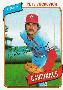 #57 Pete Vuckovich - St. Louis Cardinals - 1980 Topps Baseball
