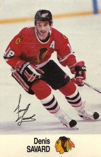 #NNO Denis Savard - Chicago Blackhawks - 1988-89 Esso NHL All-Star Collection Hockey