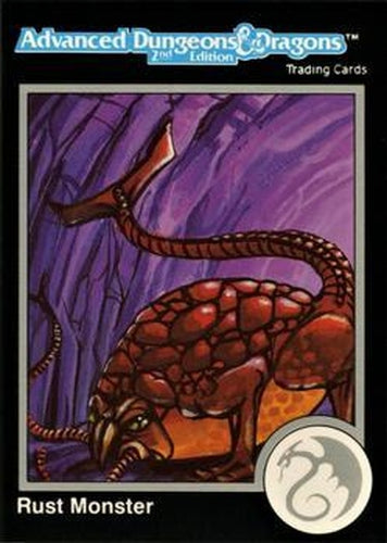 #581 Rust Monster - 1991 TSR Advanced Dungeons & Dragons - Silver