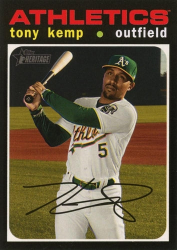 #586 Tony Kemp - Oakland Athletics - 2020 Topps Heritage Baseball