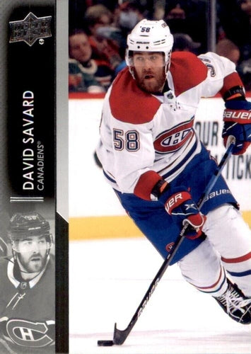 #587 David Savard - Montreal Canadiens - 2021-22 Upper Deck Hockey