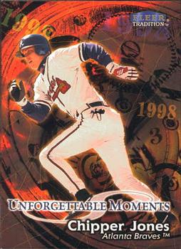 #588 Chipper Jones - Atlanta Braves - 1998 Fleer Tradition Baseball