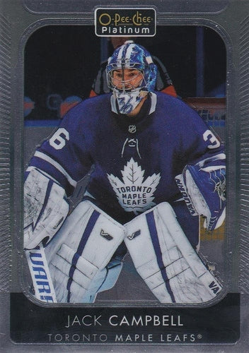 #58 Jack Campbell - Toronto Maple Leafs - 2021-22 O-Pee-Chee Platinum Hockey