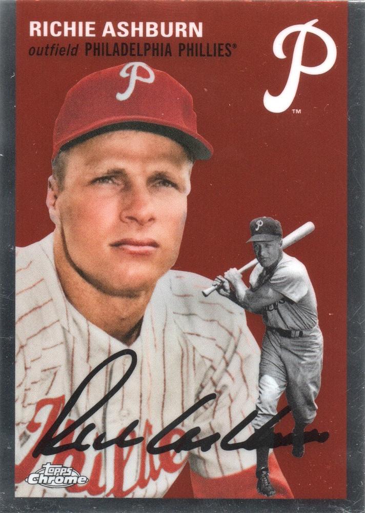 #58 Richie Ashburn - Philadelphia Phillies - 2023 Topps Chrome Platinum Anniversary Baseball