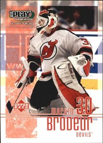 #58 Martin Brodeur - New Jersey Devils - 2001-02 Upper Deck Playmakers Hockey