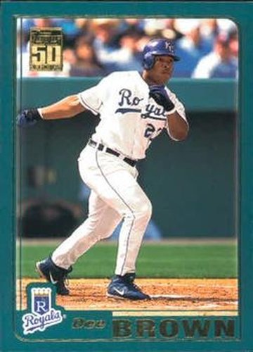 #T58 Dee Brown - Kansas City Royals - 2001 Topps Traded & Rookies Baseball