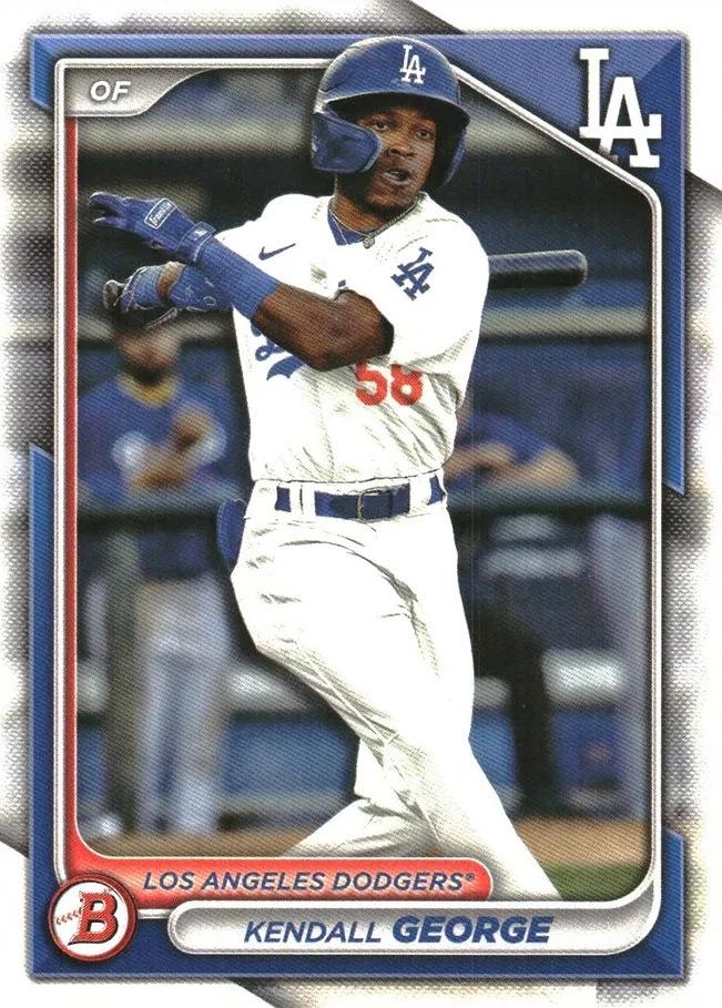 #BP-58 Kendall George - Los Angeles Dodgers - 2024 Bowman - Prospects Baseball