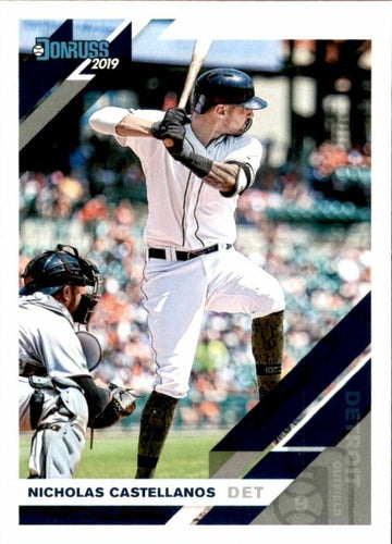 #58 Nicholas Castellanos - Detroit Tigers - 2019 Donruss Baseball
