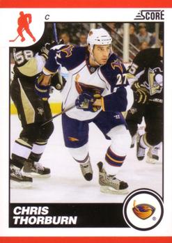 #58 Chris Thorburn - Atlanta Thrashers - 2010-11 Score Hockey