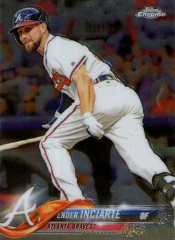 #58 Ender Inciarte - Atlanta Braves - 2018 Topps Chrome Baseball