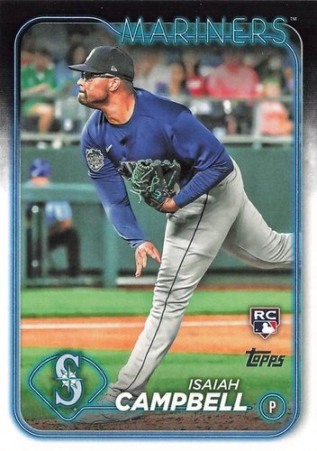 #58 Isaiah Campbell - Seattle Mariners - 2024 Topps Baseball