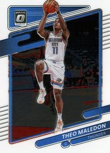 #58 Theo Maledon - Oklahoma City Thunder - 2021-22 Donruss Optic Basketball