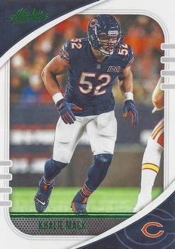 #58 Khalil Mack - Chicago Bears - 2020 Panini Absolute - Green Football