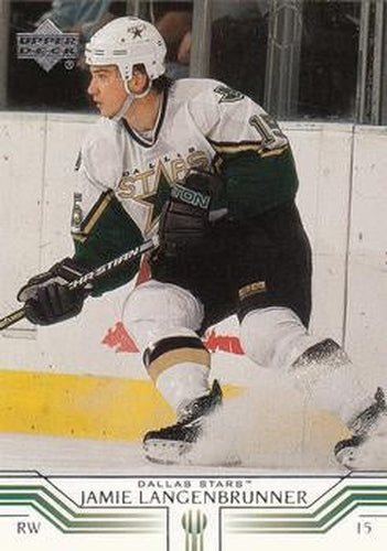 #58 Jamie Langenbrunner - Dallas Stars - 2001-02 Upper Deck Hockey