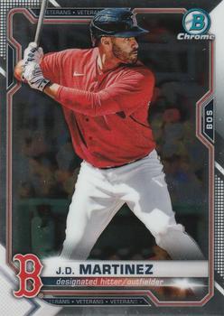 #58 J.D. Martinez - Boston Red Sox - 2021 Bowman Chrome Baseball