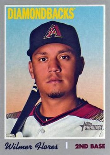 #590 Wilmer Flores - Arizona Diamondbacks - 2019 Topps Heritage Baseball