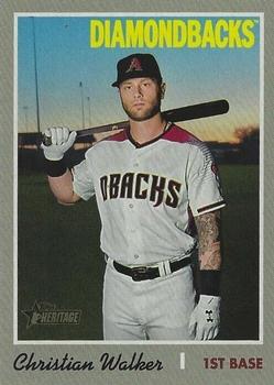 #591c Christian Walker - Arizona Diamondbacks - 2019 Topps Heritage Baseball
