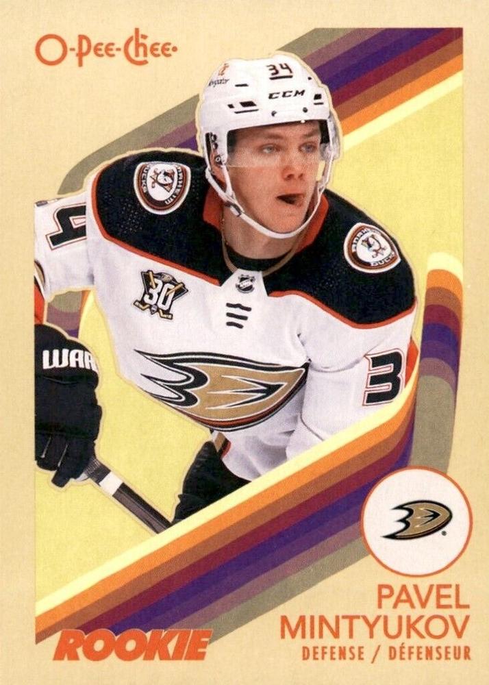 #593 Pavel Mintyukov - Anaheim Ducks - 2023-24 O-Pee-Chee - Retro Hockey
