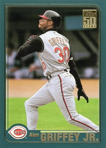 #593 Ken Griffey Jr. - Cincinnati Reds - 2001 Topps Baseball