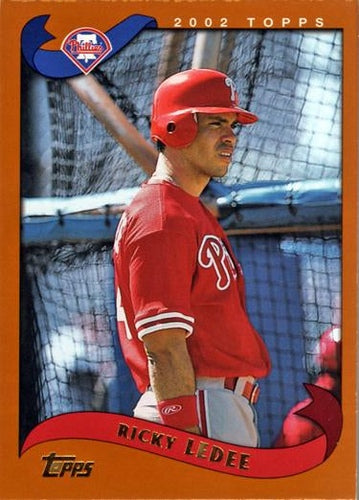 #594 Ricky Ledee - Philadelphia Phillies - 2002 Topps Baseball