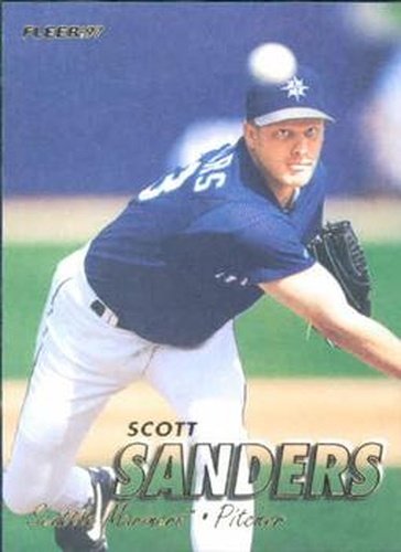 #595 Scott Sanders - Seattle Mariners - 1997 Fleer Baseball