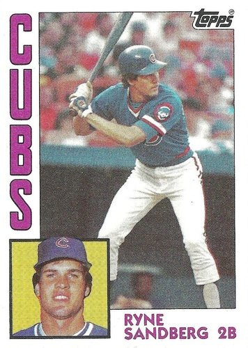 #596 Ryne Sandberg - Chicago Cubs - 1984 Topps Baseball