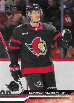 #596 Dominik Kubalik - Ottawa Senators -2023-24 Upper Deck Hockey