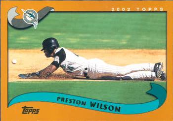 #599 Preston Wilson - Florida Marlins - 2002 Topps Baseball