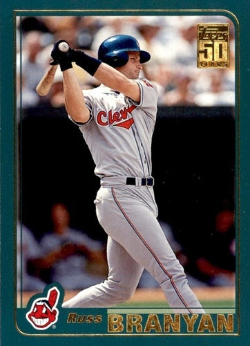 #599 Russ Branyan - Cleveland Indians - 2001 Topps Baseball