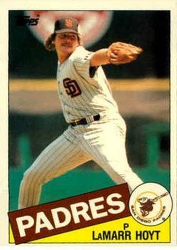 #59T LaMarr Hoyt - San Diego Padres - 1985 Topps Traded Baseball