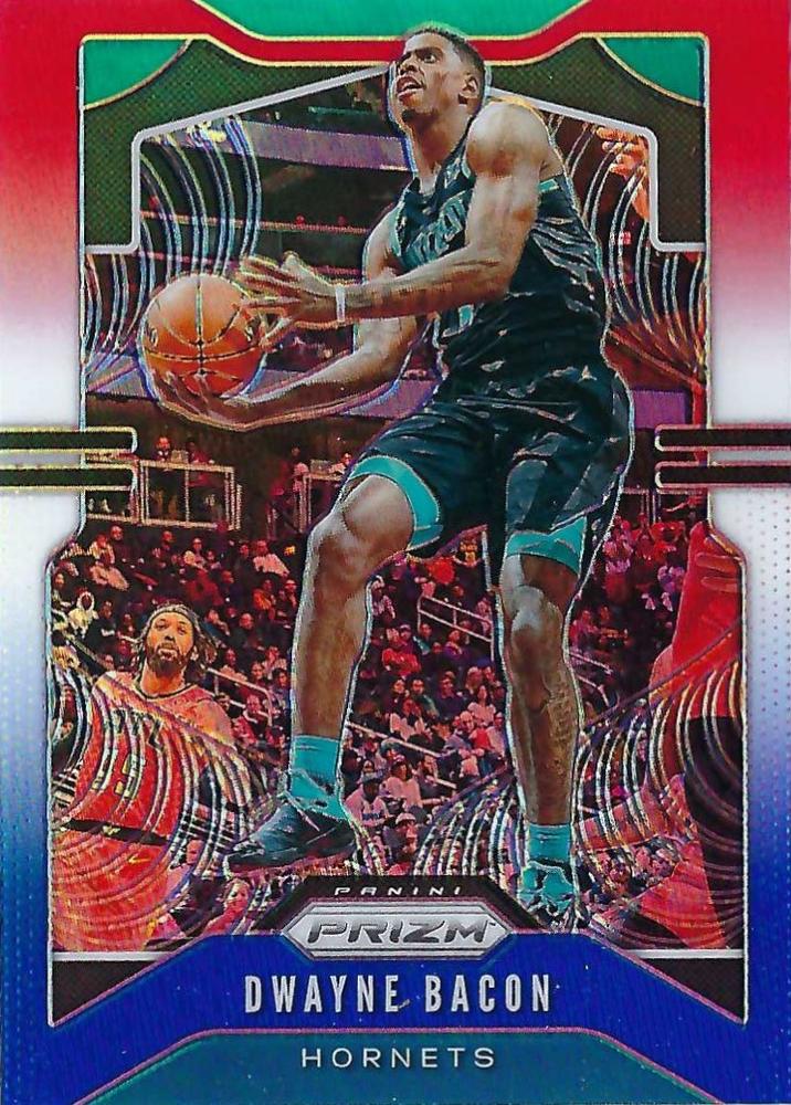 #59 Dwayne Bacon - Charlotte Hornets - 2019-20 Panini Prizm - Prizms Red White and Blue Basketball
