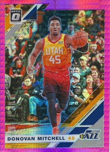 #59 Donovan Mitchell - Utah Jazz - 2019-20 Donruss Optic - Hyper Pink Basketball