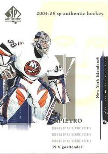#59 Rick DiPietro - New York Islanders - 2004-05 SP Authentic Hockey