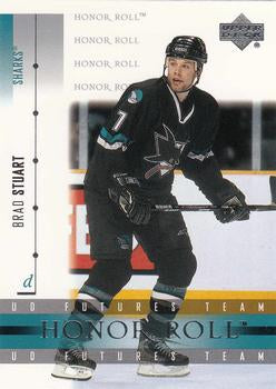 #59 Brad Stuart - San Jose Sharks - 2001-02 Upper Deck Honor Roll Hockey